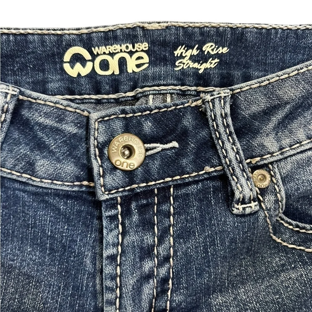 Warehouse One High Rise Straight Jeans - Picture 5 of 7